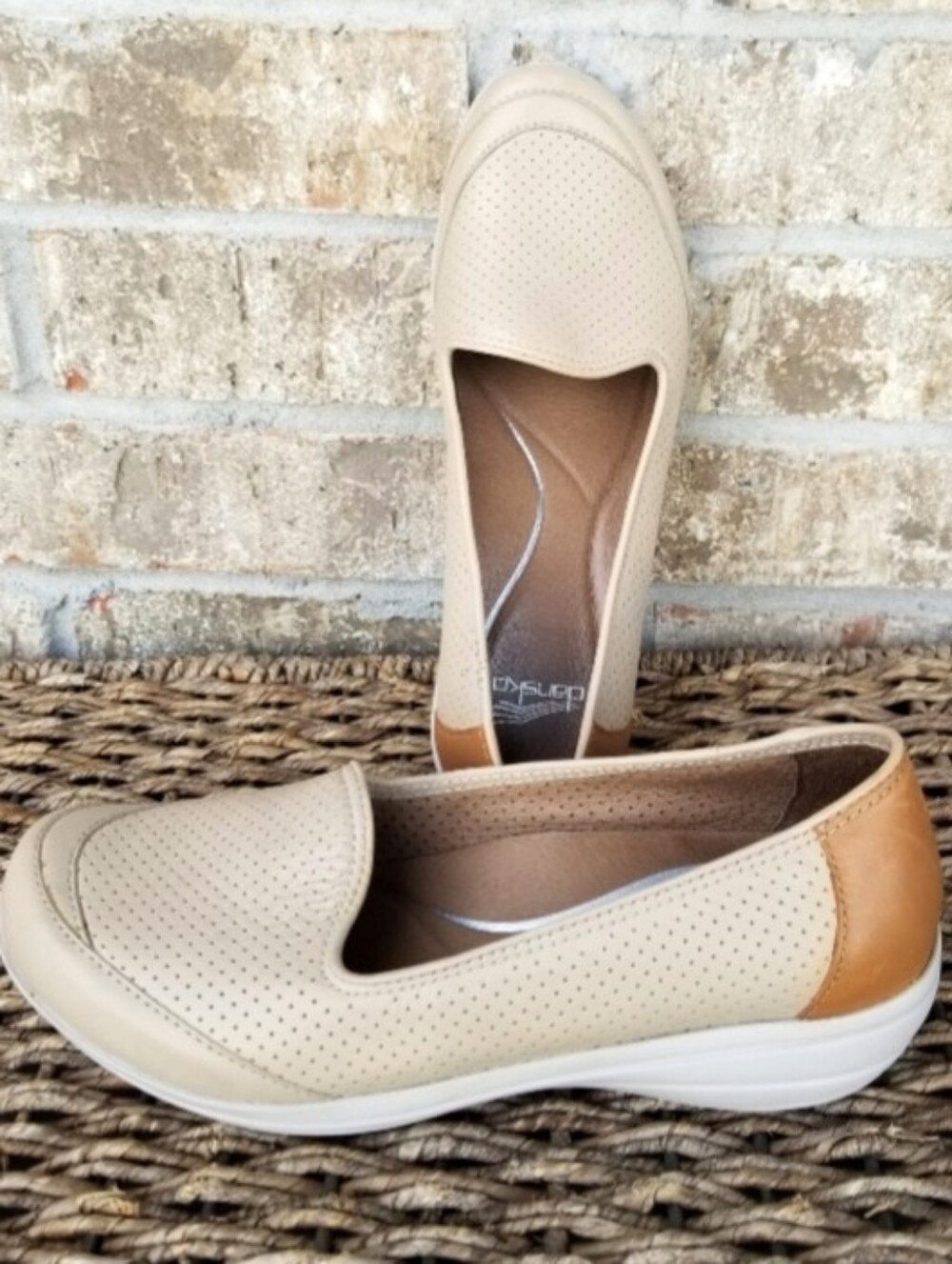 DANSKO Marjorie TAUPE Loafers  (Women 9 EUR 39) Comfort LEATHER SLIP ON Shoes